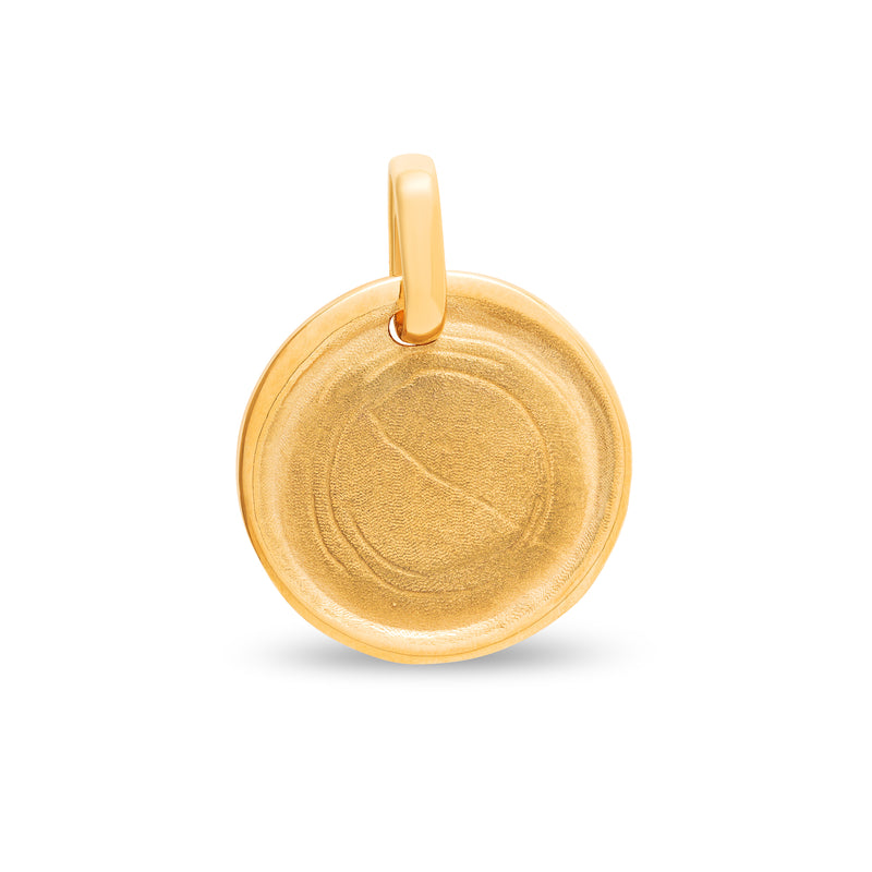Médaille cachet de cire large en or