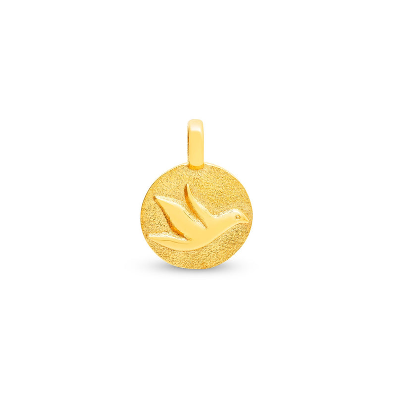 Médaille colombe small en or