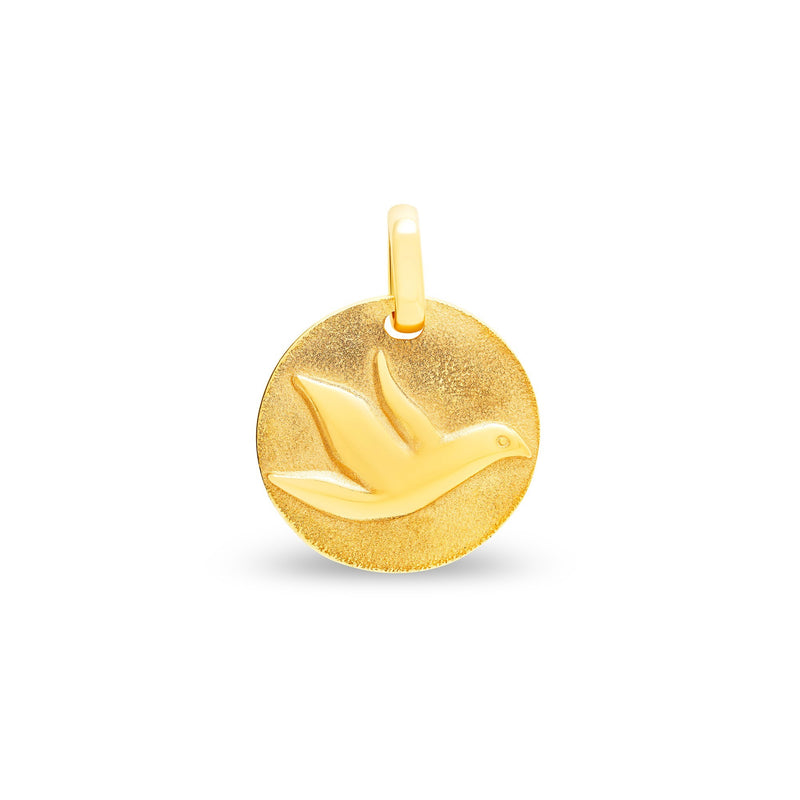 Médaille colombe médium en or