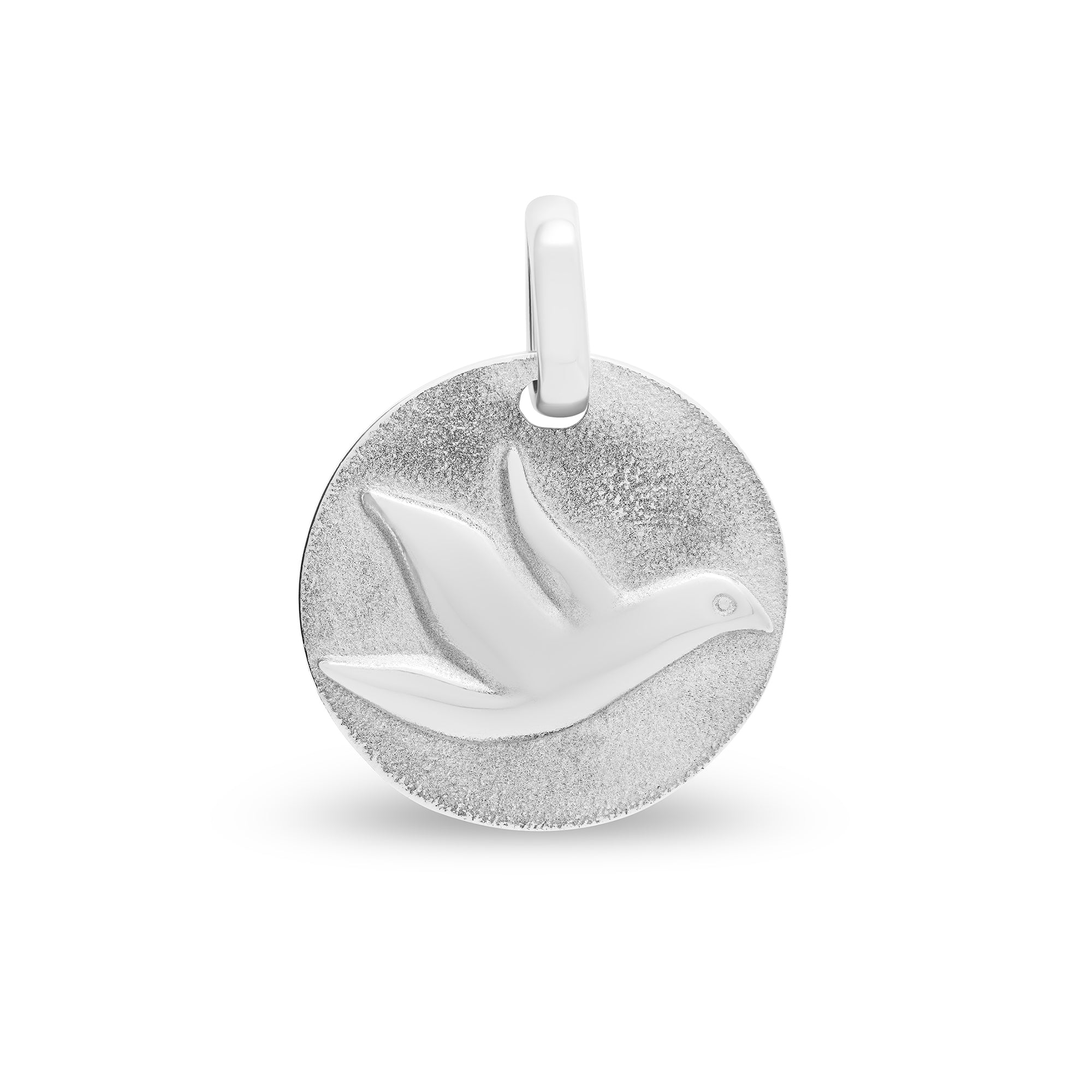 Médaille colombe large en or