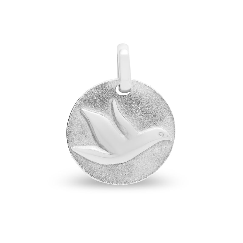 Médaille colombe large en or