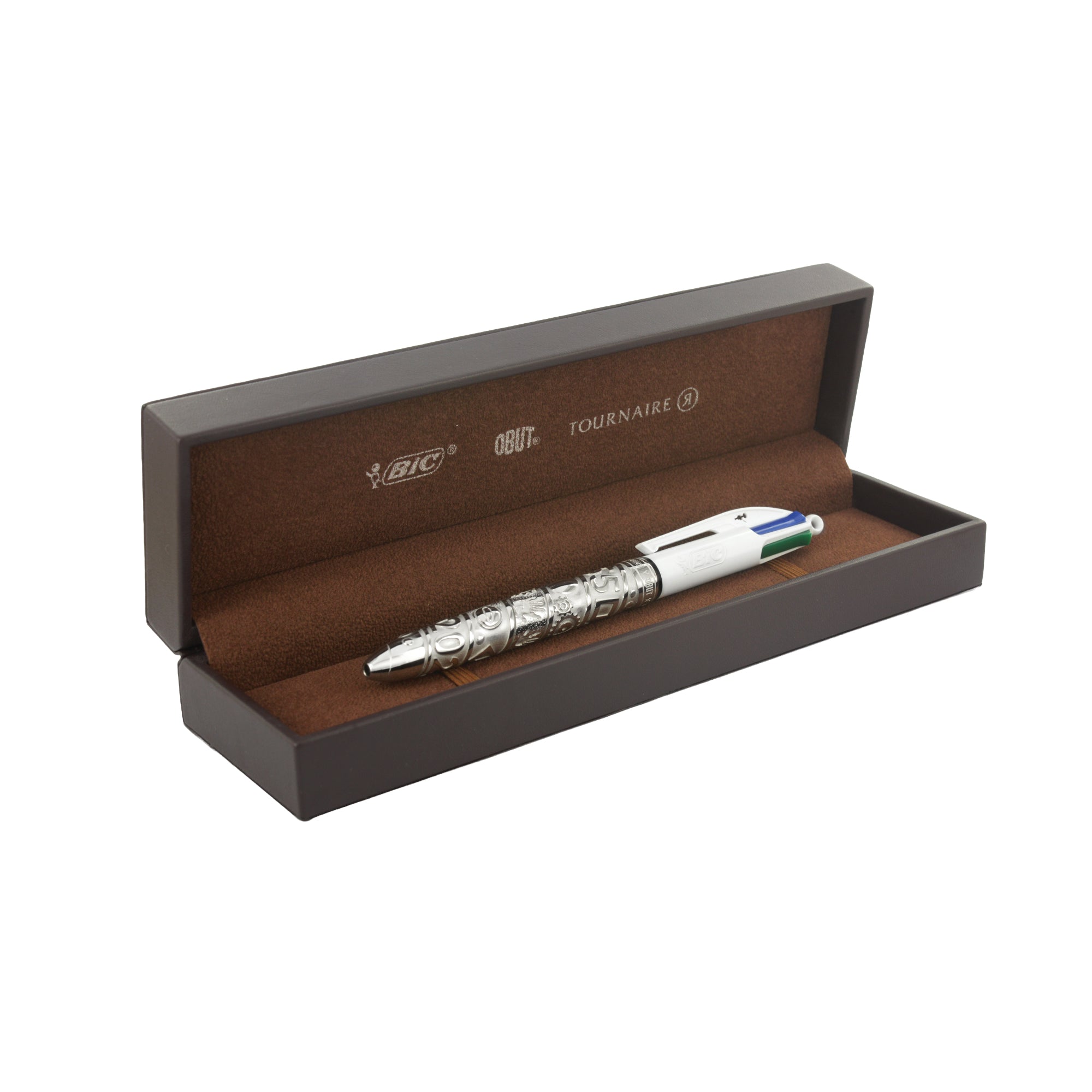 Bic 4 couleurs "bic x obut x tournaire" blanc