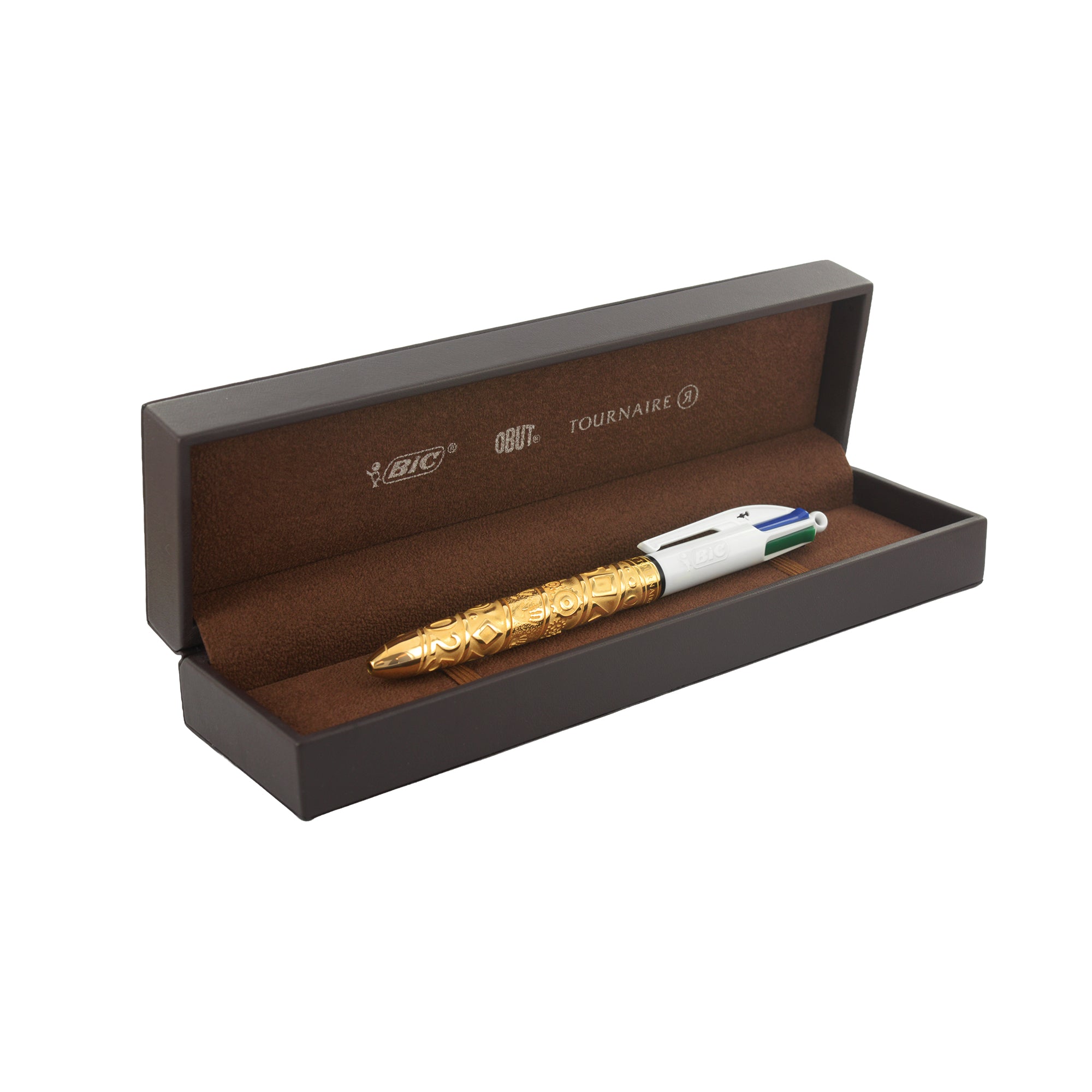 Bic 4 couleurs "bic x obut x tournaire" jaune