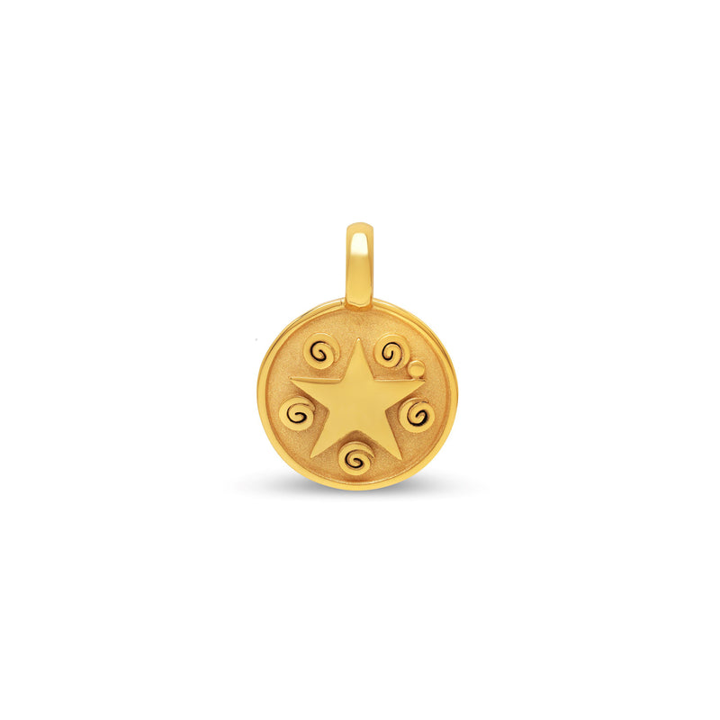 Médaille étoile small en or