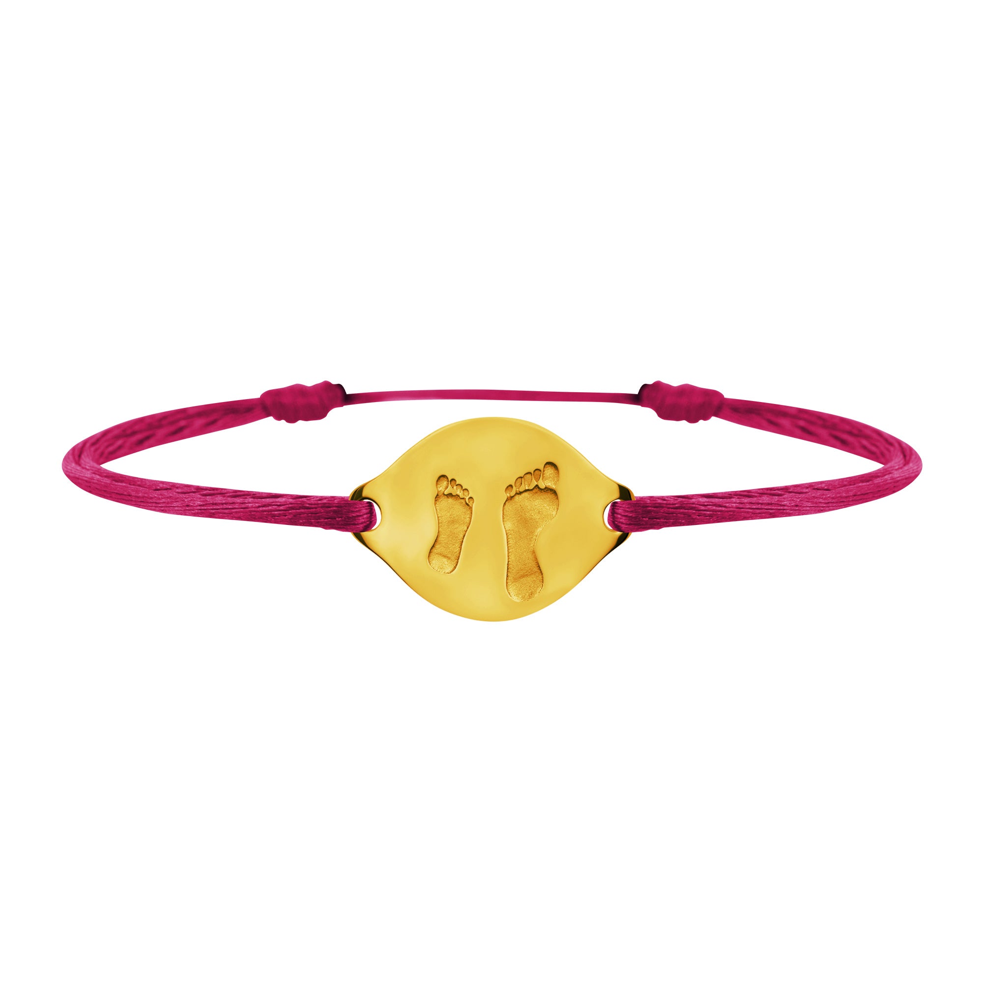 Accompanying foot link bracelet in gold, large model