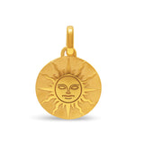 Médaille soleil en or grand modèle