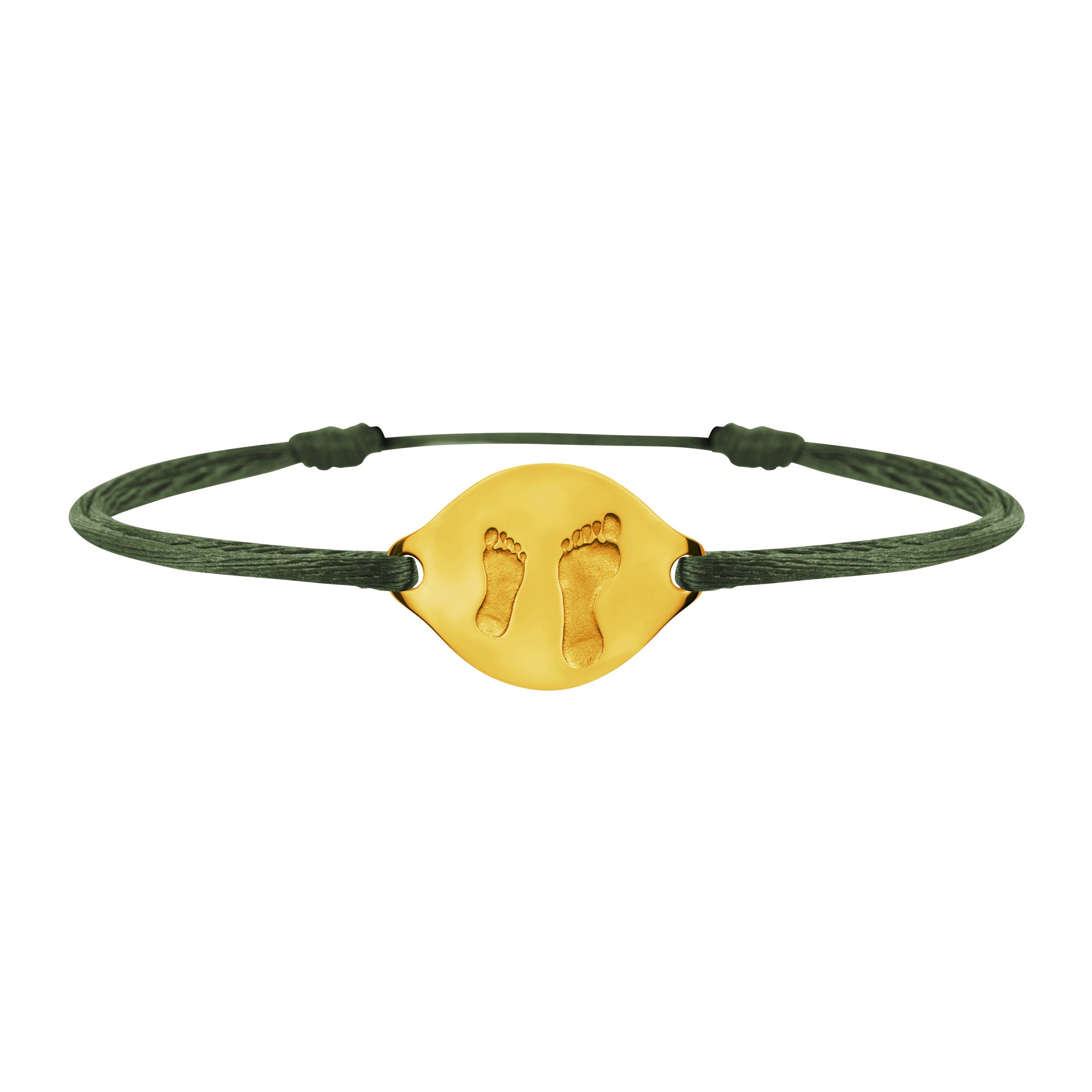 Accompanying foot link bracelet in gold, large model