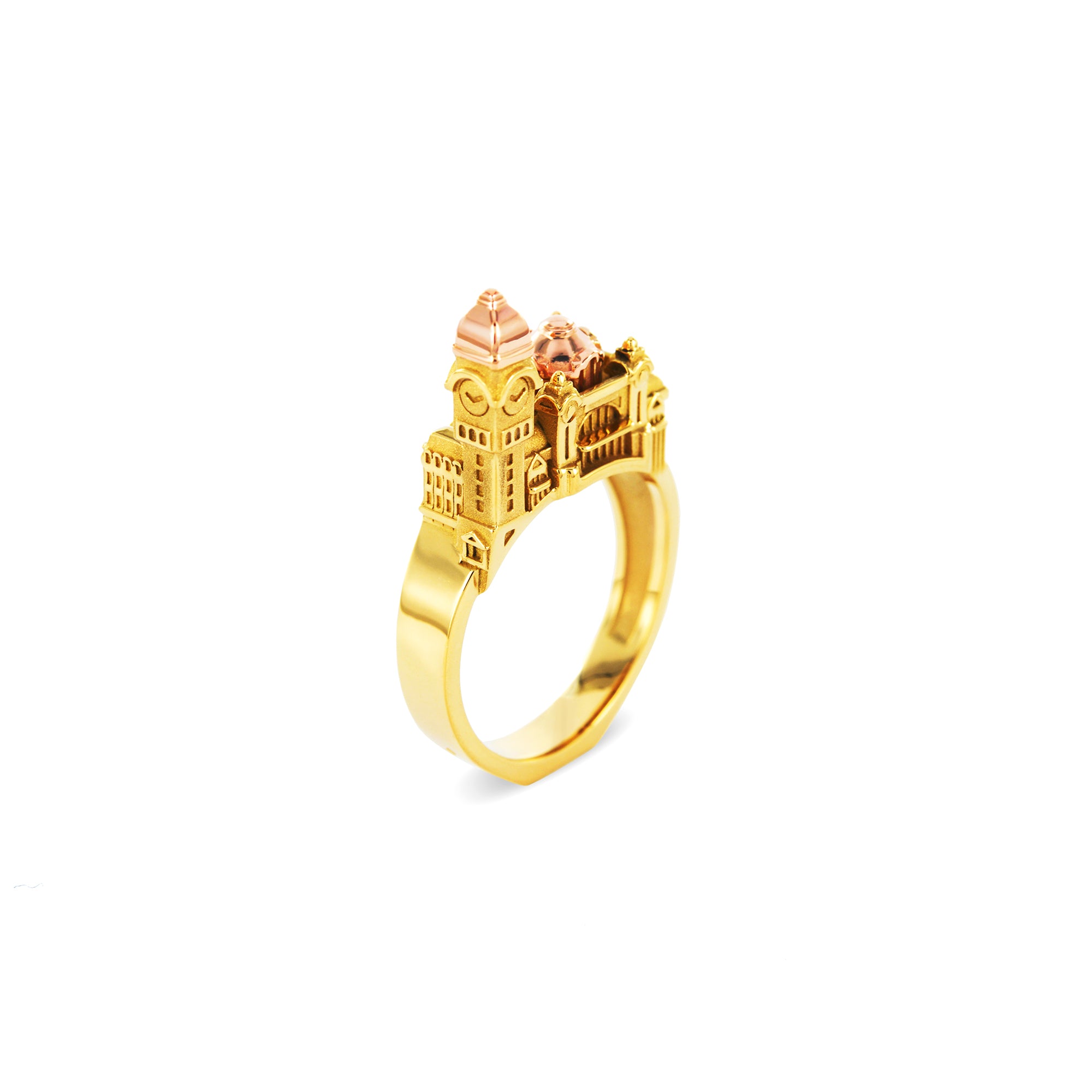 Bague architecture Limoges en or