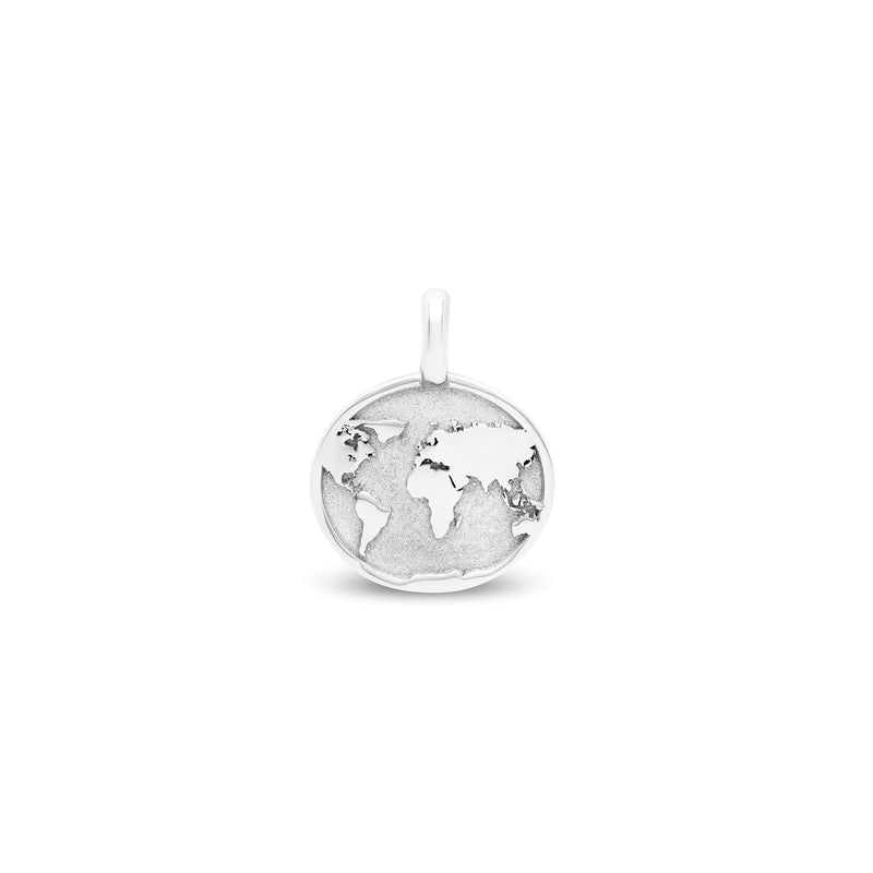 Médaille mappemonde small en or