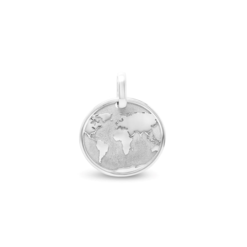 Médaille mappemonde médium en or