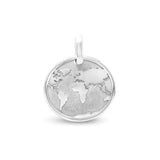 Médaille mappemonde large en or