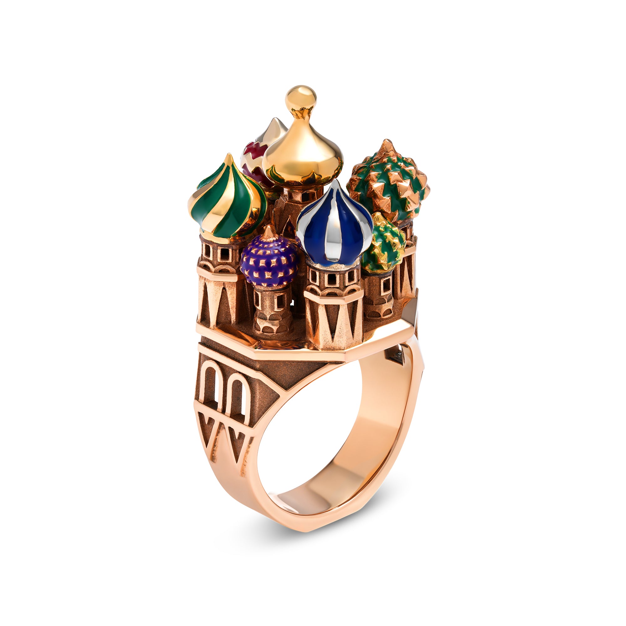 architecture Moscow ring in gold Tournaire