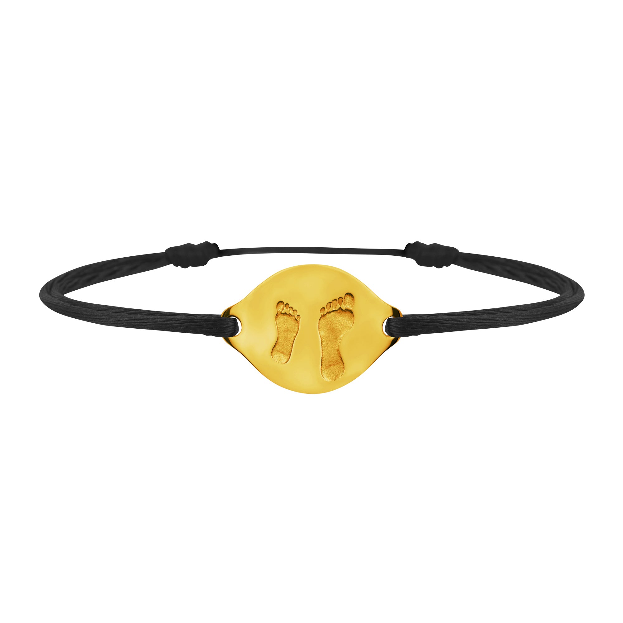 Accompanying foot link bracelet in gold, large model