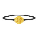 Accompanying foot link bracelet in gold, large model