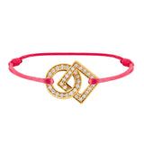 Inseparable diamond-paved bracelet