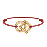 Inseparable diamond-paved bracelet