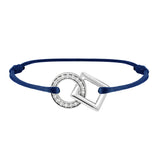 Inseparable bracelet in gold, pave diamonds in the round