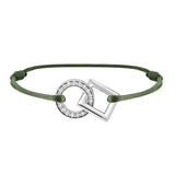 Inseparable bracelet in gold, pave diamonds in the round