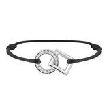 Inseparable bracelet in gold, pave diamonds in the round
