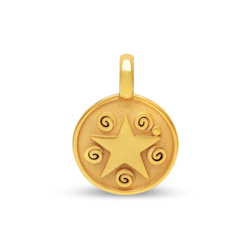 Médaille étoile en or petit modèle