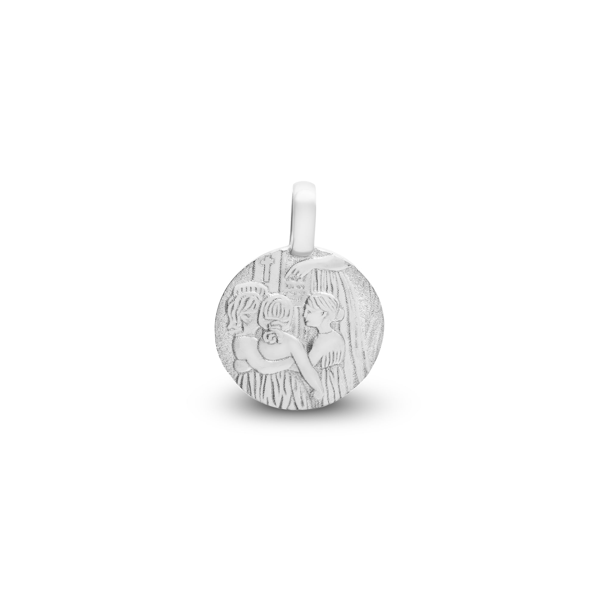 Médaille ronde des filles small en or