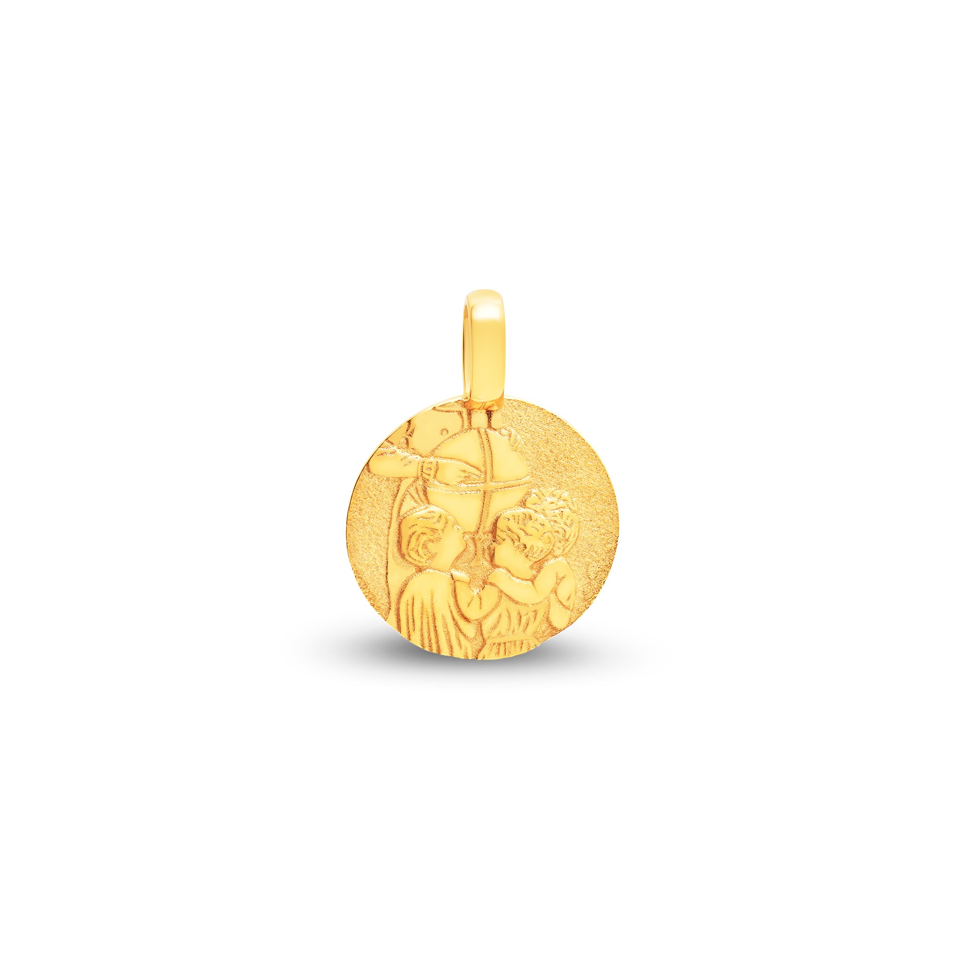 Médaille ronde des garçons small en or