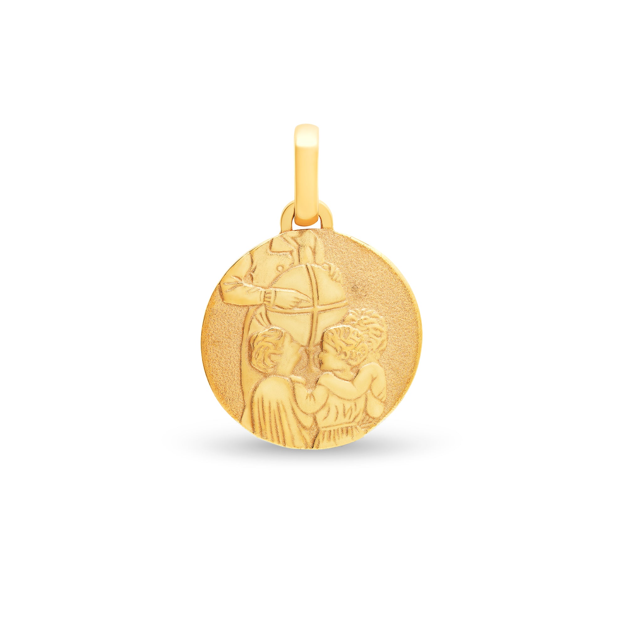 Médaille ronde des garçons médium en or