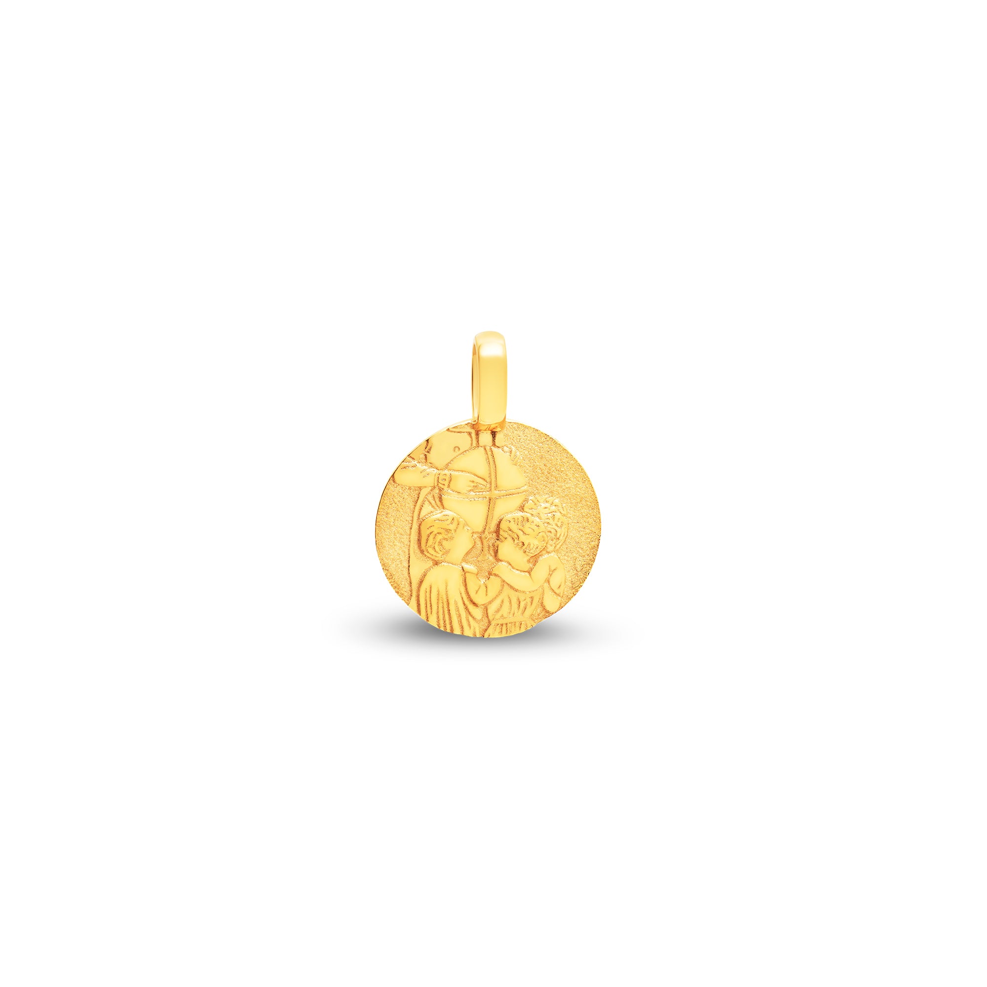 Médaille ronde des garçons baby en or