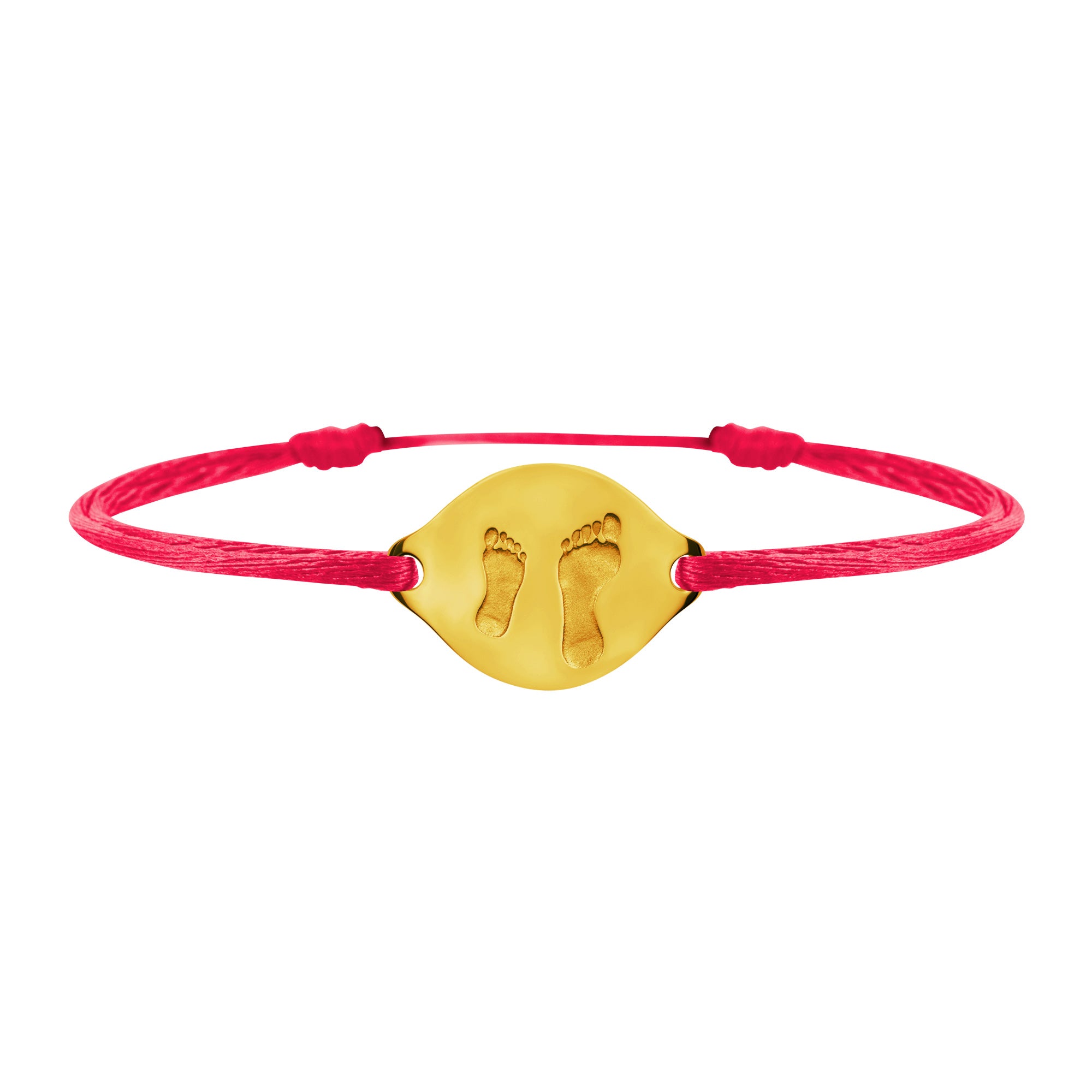 Accompanying foot link bracelet in gold, large model