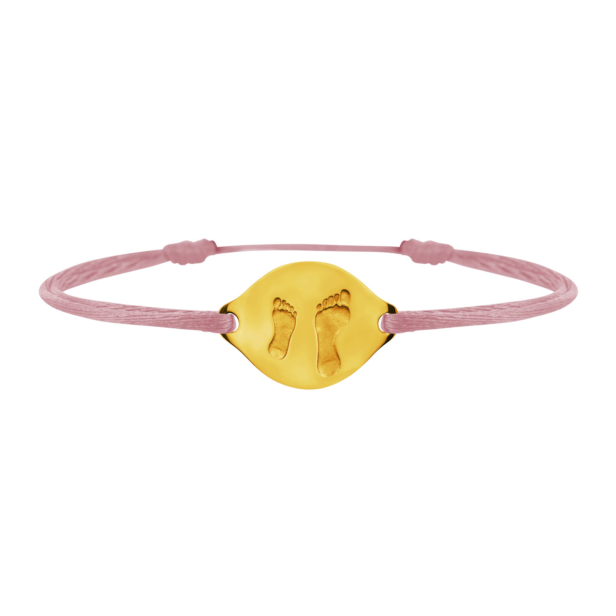 Accompanying foot link bracelet in gold, large model