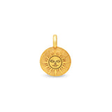 Médaille soleil small en or
