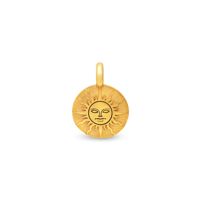 Médaille soleil small en or
