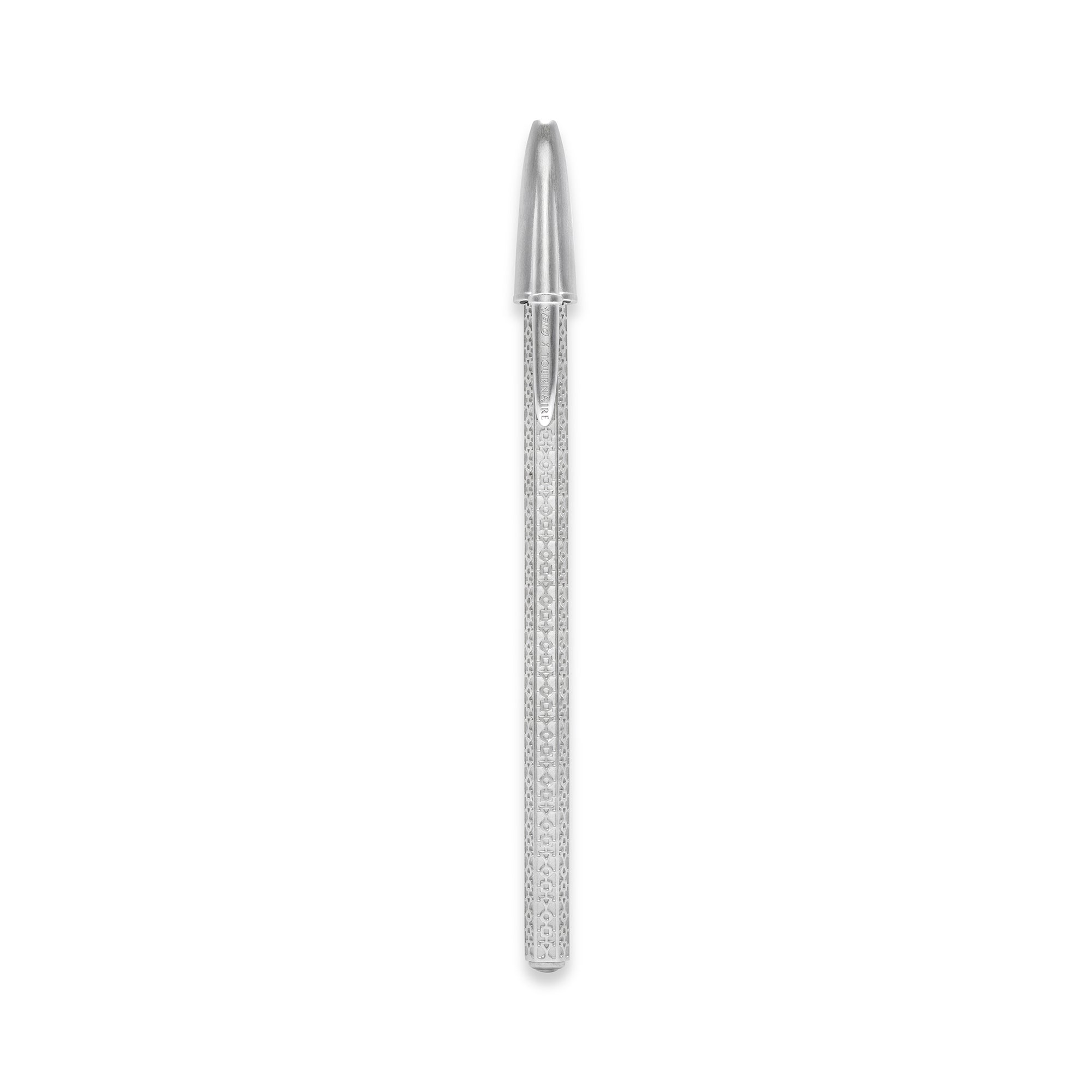 stylo bic cristal de créateur en bronze et or blanc bic x tournaire