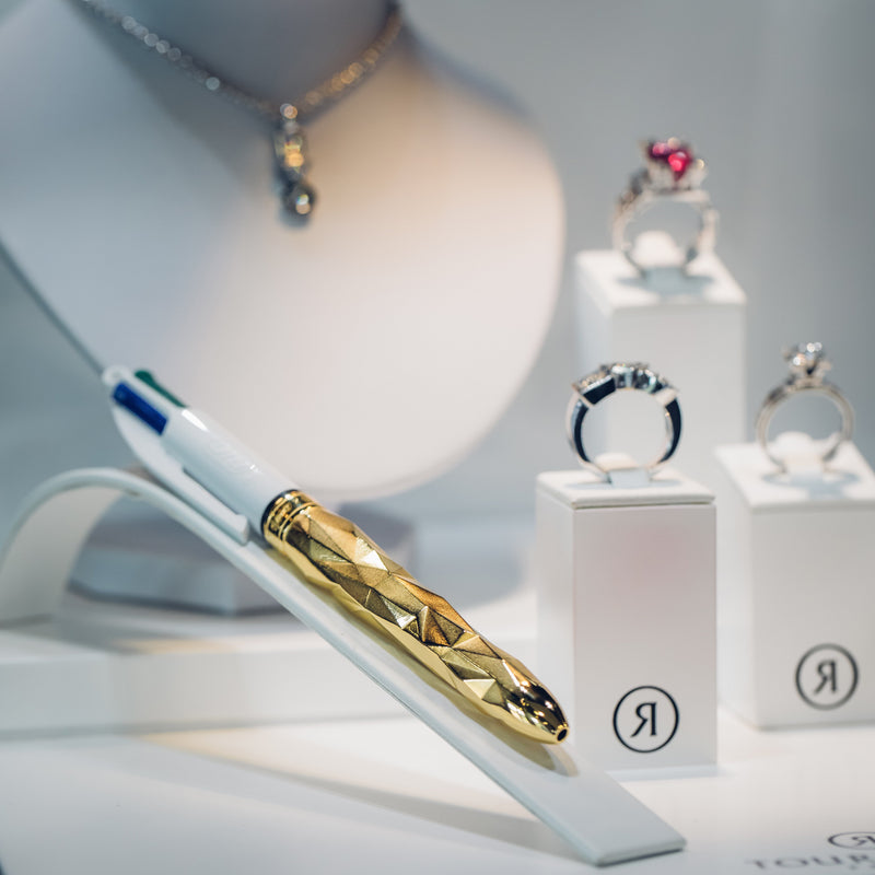 BIC 4 Couleurs Bic x Orlinski x Tournaire or rose et diamants – Philippe  Tournaire