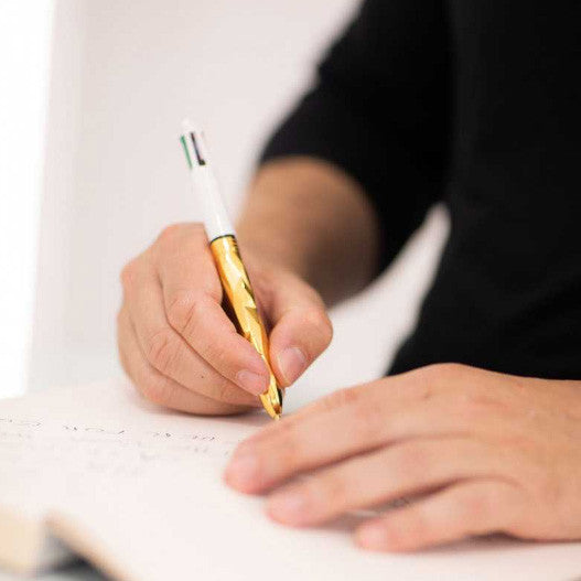 BIC 4 Colours "Bic x Orlinski x Tournaire" yellow bronze