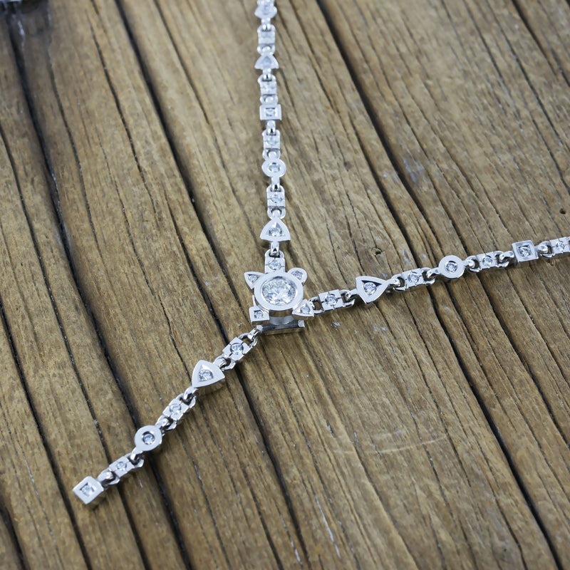 Collier My Little White Stone tout diamants