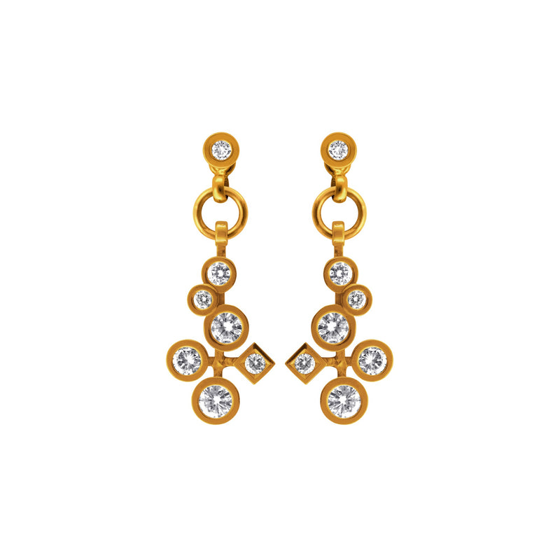 Boucles d'oreilles Cascade Diamants