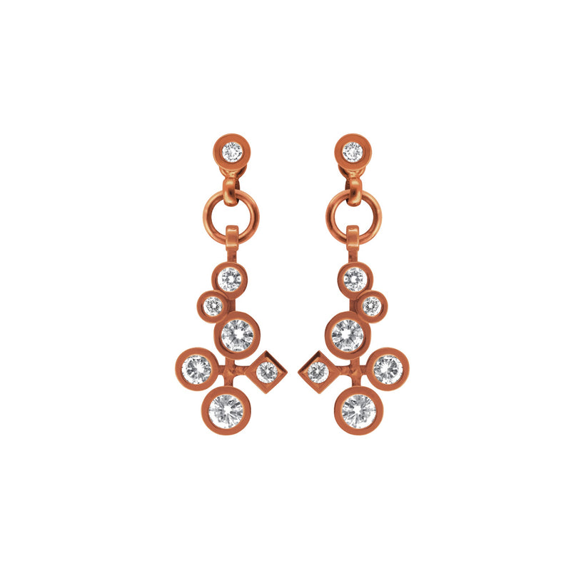 Boucles d'oreilles Cascade Diamants