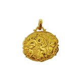 Médaille religieuse Tournaire Anges jardiniers or