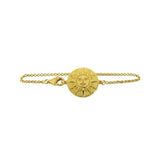 Gourmette enfant 13 cm soleil en or Tournaire