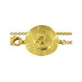 Gourmette enfant 13 cm ange jardinier en or Tournaire