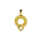 Pendentif signe Eclipse rond en or Tournaire