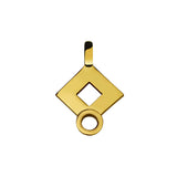 Pendant signe Losange in gold Tournaire