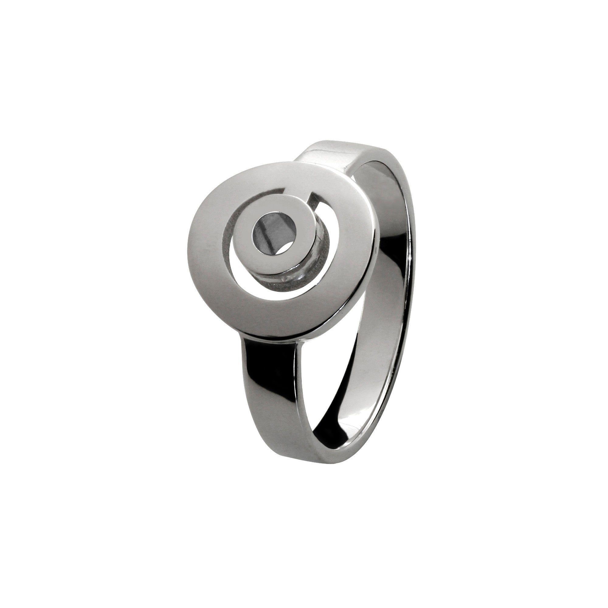 Ring Signe Labyrinthe round all gold
