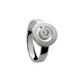 Bague Signe Labyrinthe rond diamant en or