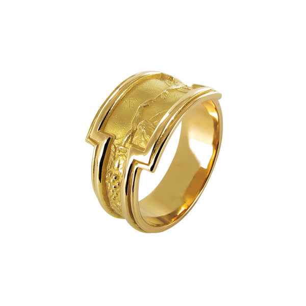 Bague Création du Monde en or Tournaire