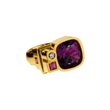 Ring Villeroy Amethyst cushion