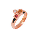 Bague Marélie Complice orange A3 small diamant et saphirs