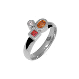 Bague Marélie Complice orange A3 small diamant et saphirs