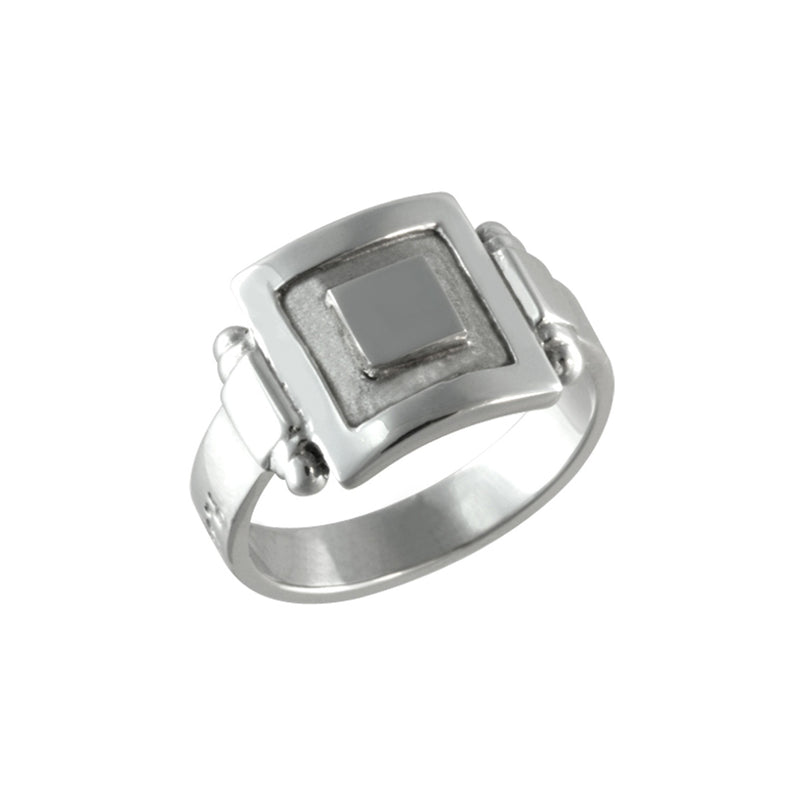 Bague Astrée carré medium tout or